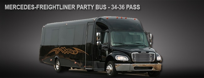 Mercedes Freightliner Luxury Party Bus (30-40 Passenger) Exterior