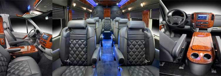 Mercedes-Benz Sprinter Executive Shuttle Bus Interior
